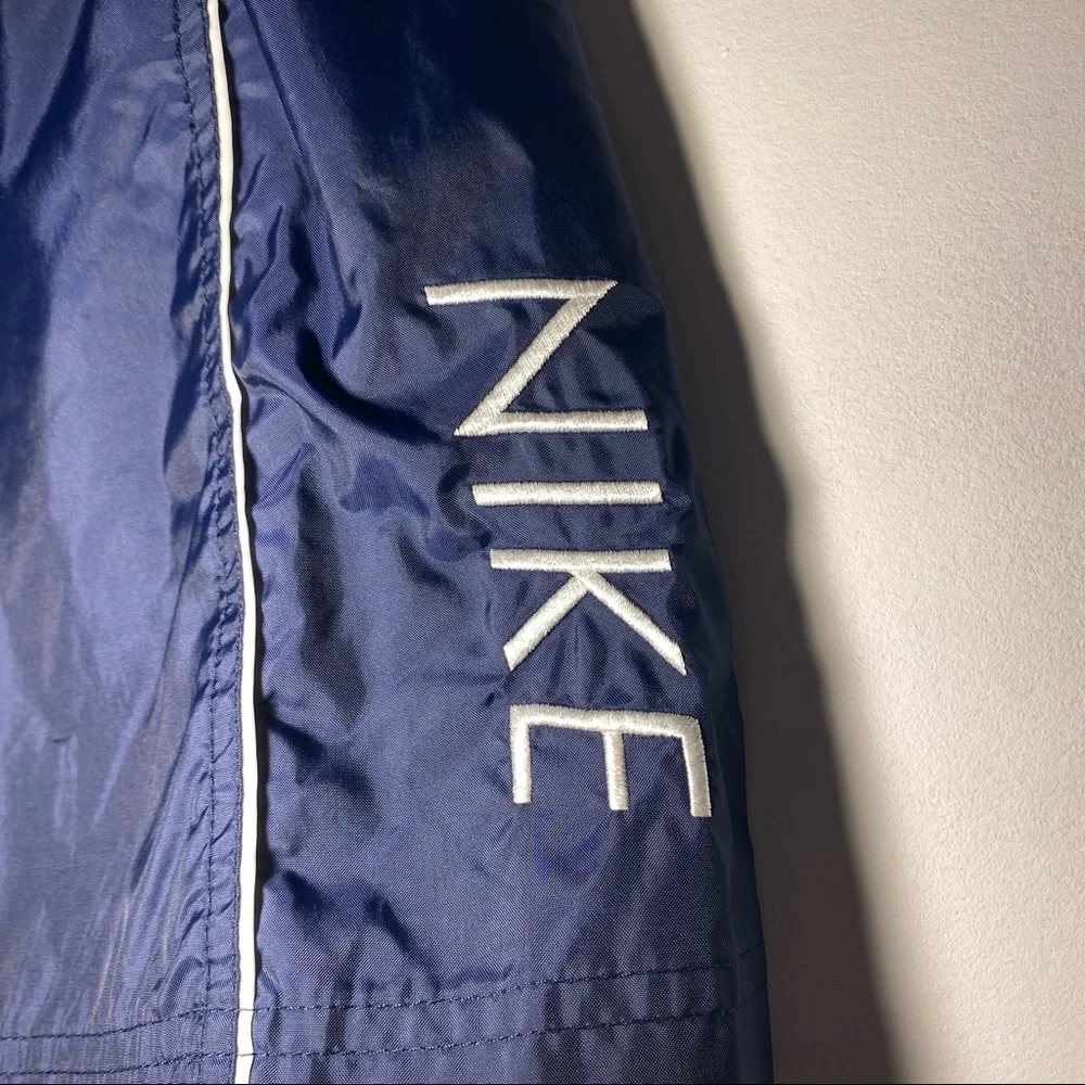 Nike Men’s Navy Blue Swim Trunks with White Trim